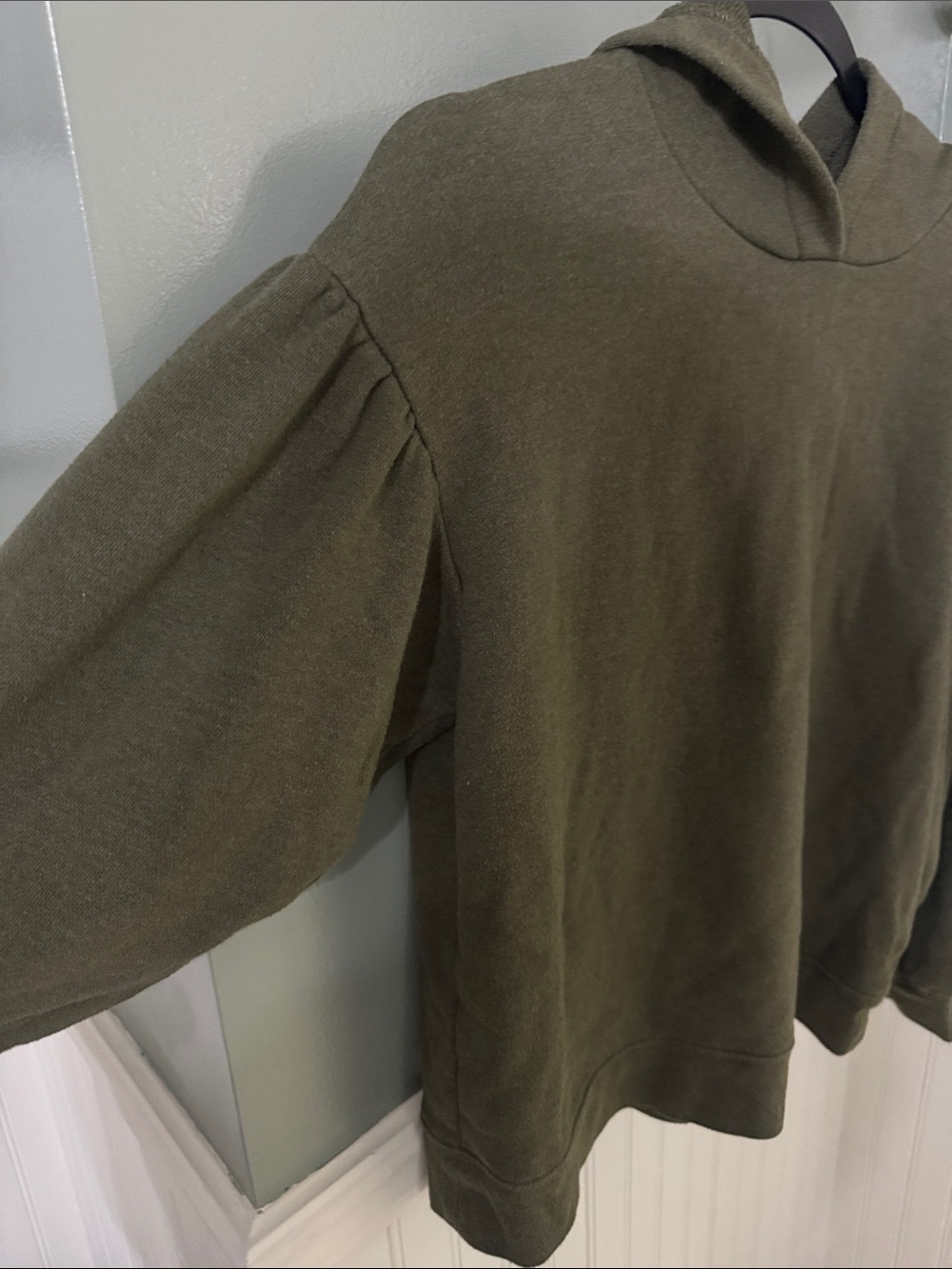 Madewell Relaxed Hooded Pullover in Olive Medium - Picture 2 of 8